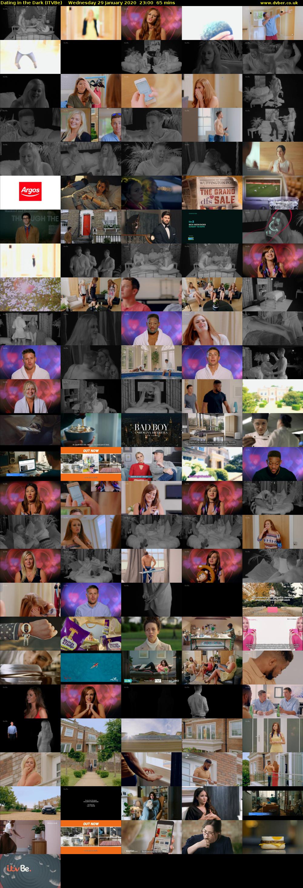 Dating in the Dark (ITVBe) Wednesday 29 January 2020 23:00 - 00:05