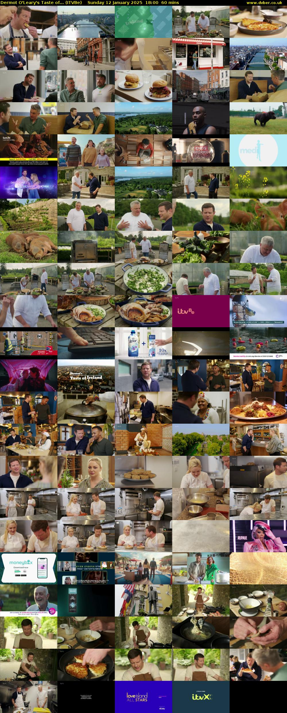 Dermot O'Leary's Taste of... (ITVBe) Sunday 12 January 2025 18:00 - 19:00