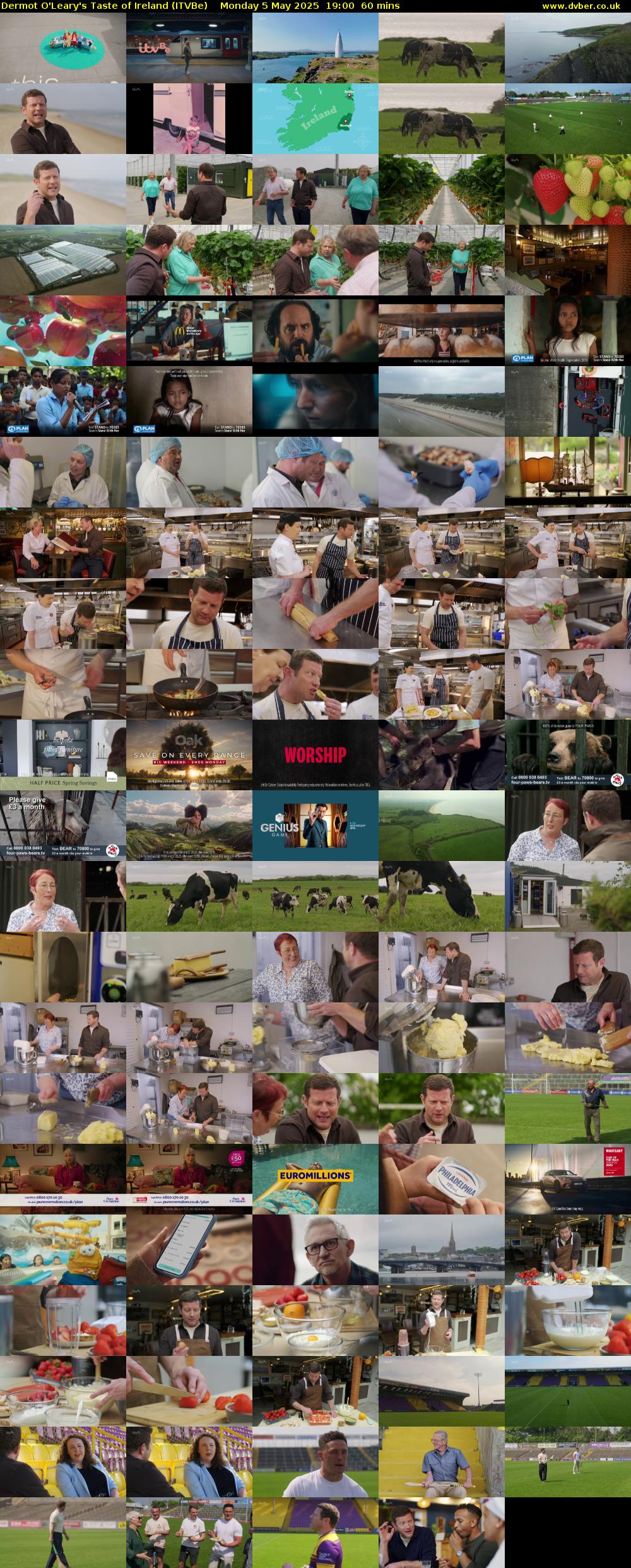 Dermot O'Leary's Taste of Ireland (ITVBe) Monday 5 May 2025 19:00 - 20:00