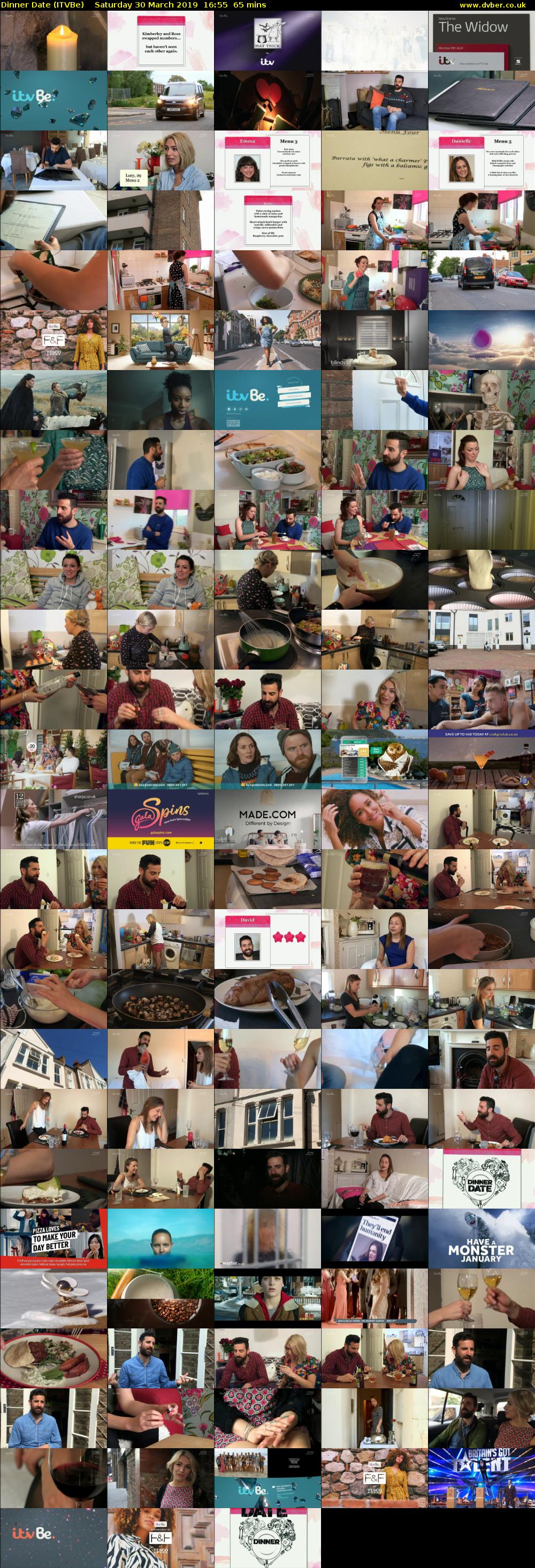 Dinner Date (ITVBe) Saturday 30 March 2019 16:55 - 18:00