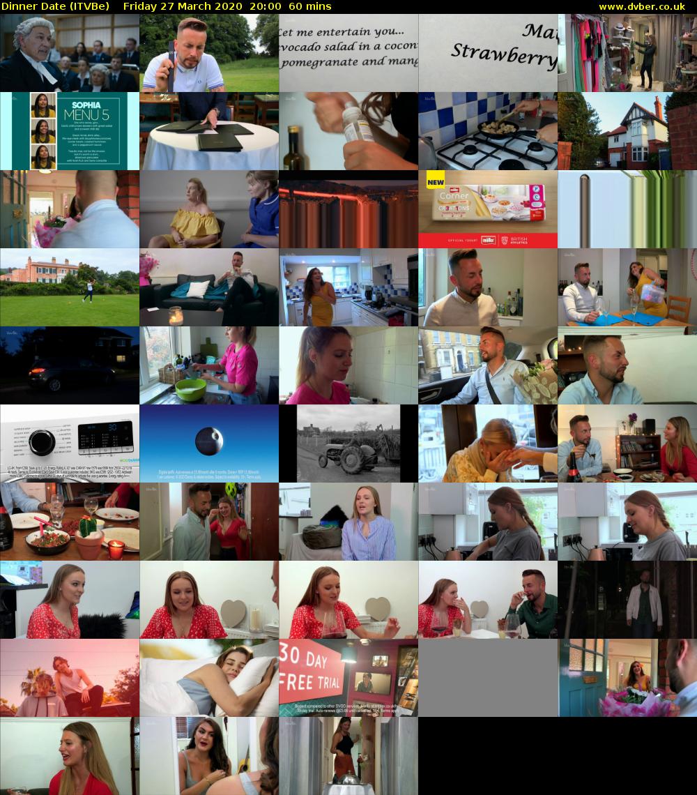 Dinner Date (ITVBe) Friday 27 March 2020 20:00 - 21:00