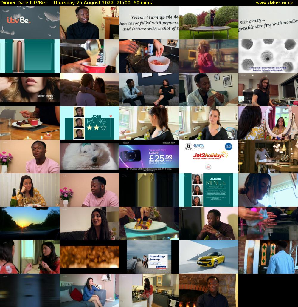 Dinner Date (ITVBe) Thursday 25 August 2022 20:00 - 21:00