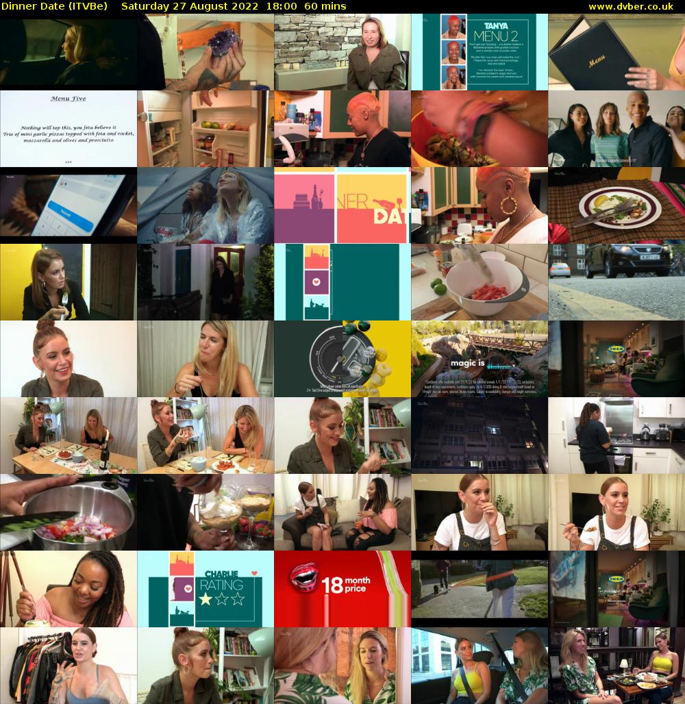 Dinner Date (ITVBe) Saturday 27 August 2022 18:00 - 19:00