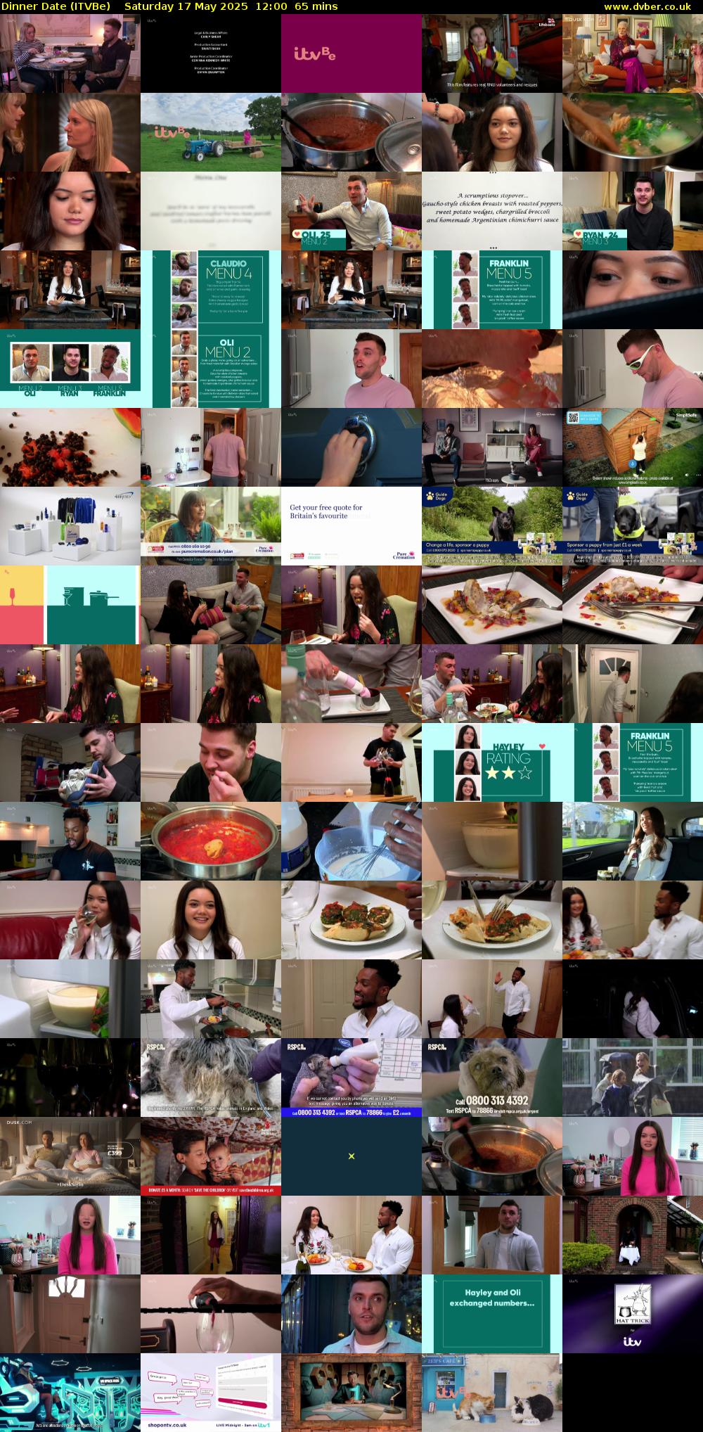 Dinner Date (ITVBe) Saturday 17 May 2025 12:00 - 13:05