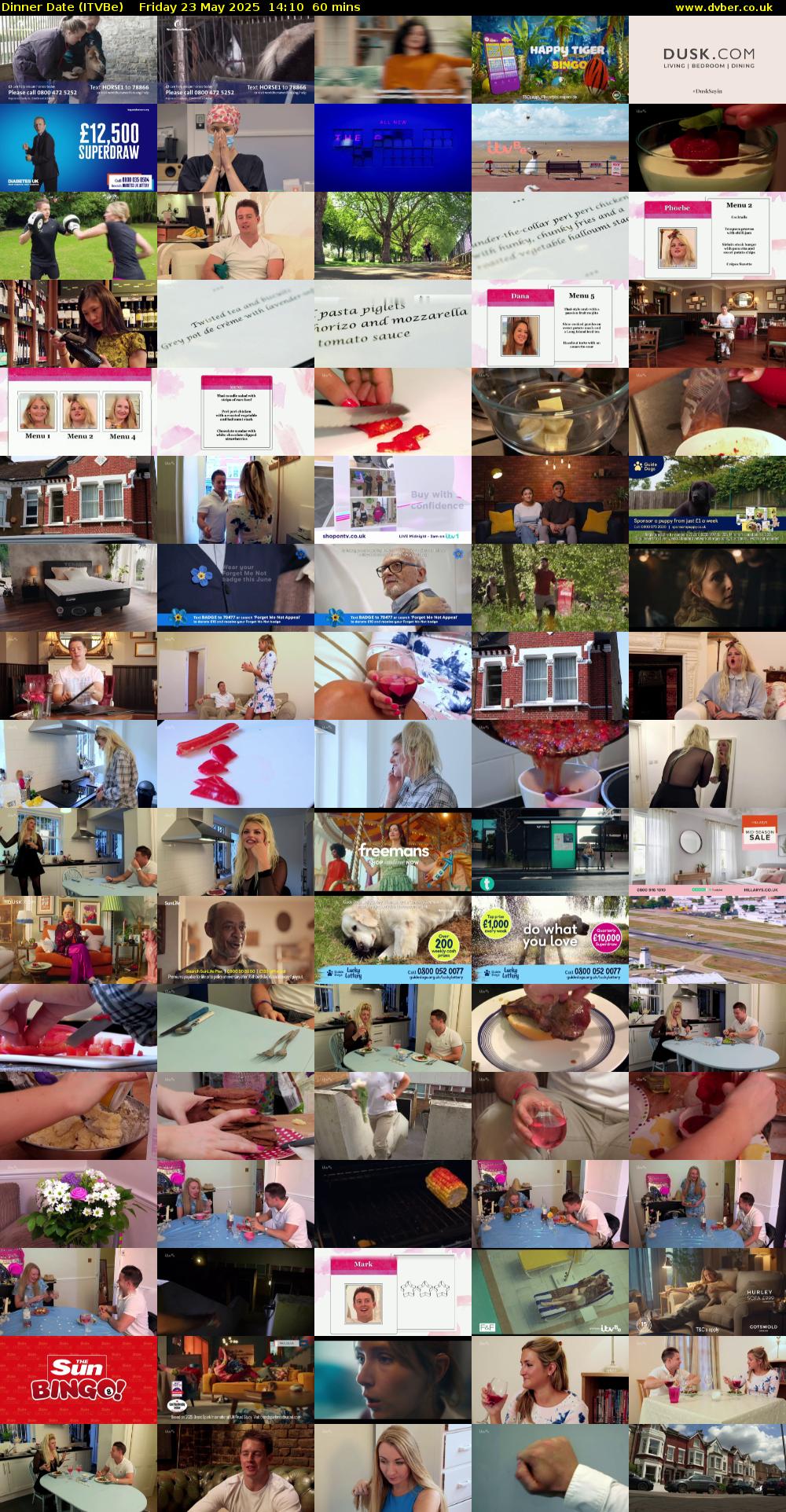 Dinner Date (ITVBe) Friday 23 May 2025 14:10 - 15:10