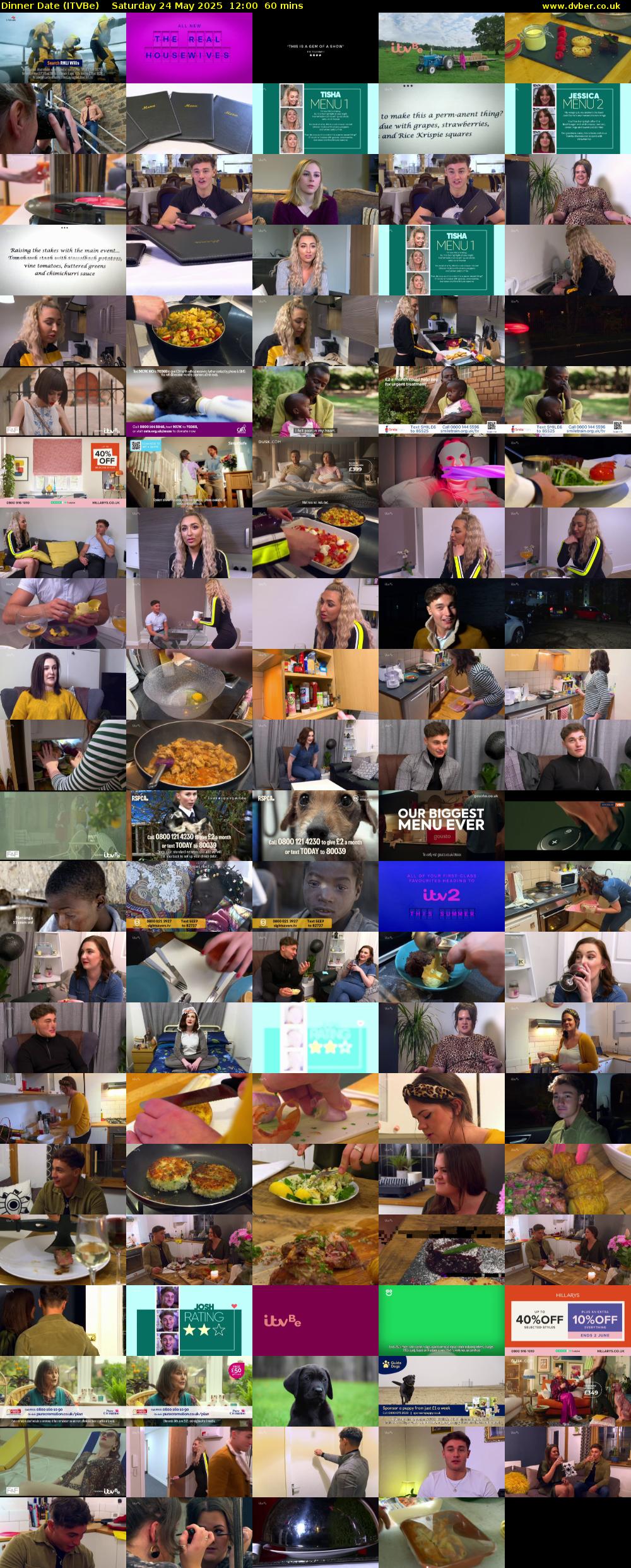 Dinner Date (ITVBe) Saturday 24 May 2025 12:00 - 13:00