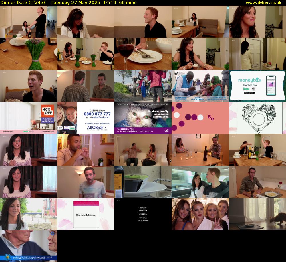 Dinner Date (ITVBe) Tuesday 27 May 2025 14:10 - 15:10