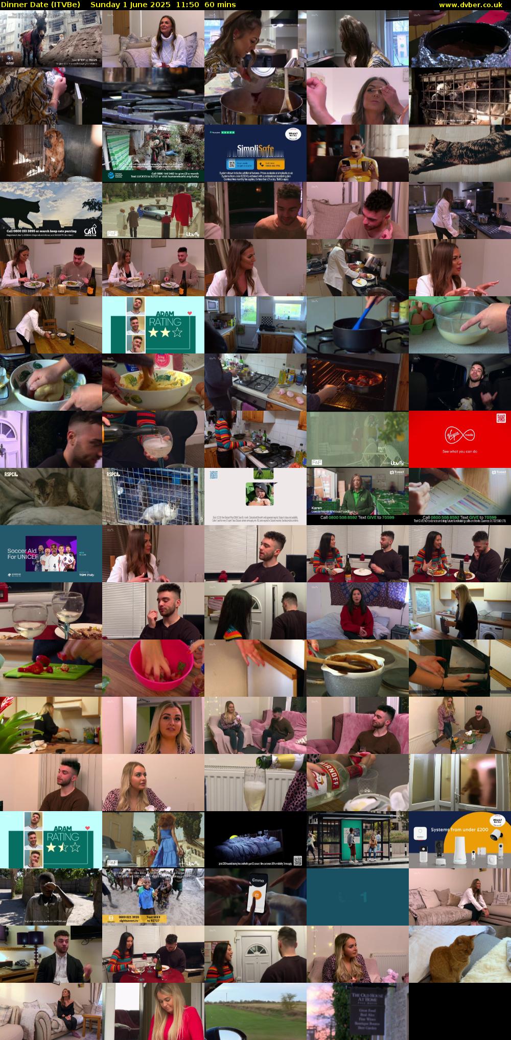 Dinner Date (ITVBe) Sunday 1 June 2025 11:50 - 12:50