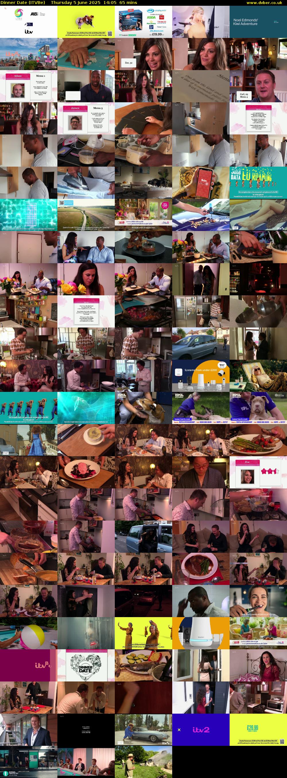Dinner Date (ITVBe) Thursday 5 June 2025 14:05 - 15:10