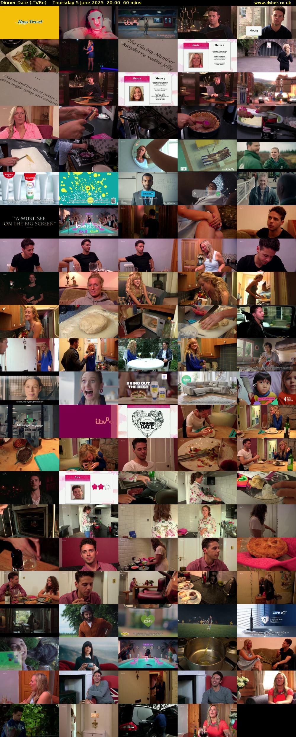Dinner Date (ITVBe) Thursday 5 June 2025 20:00 - 21:00