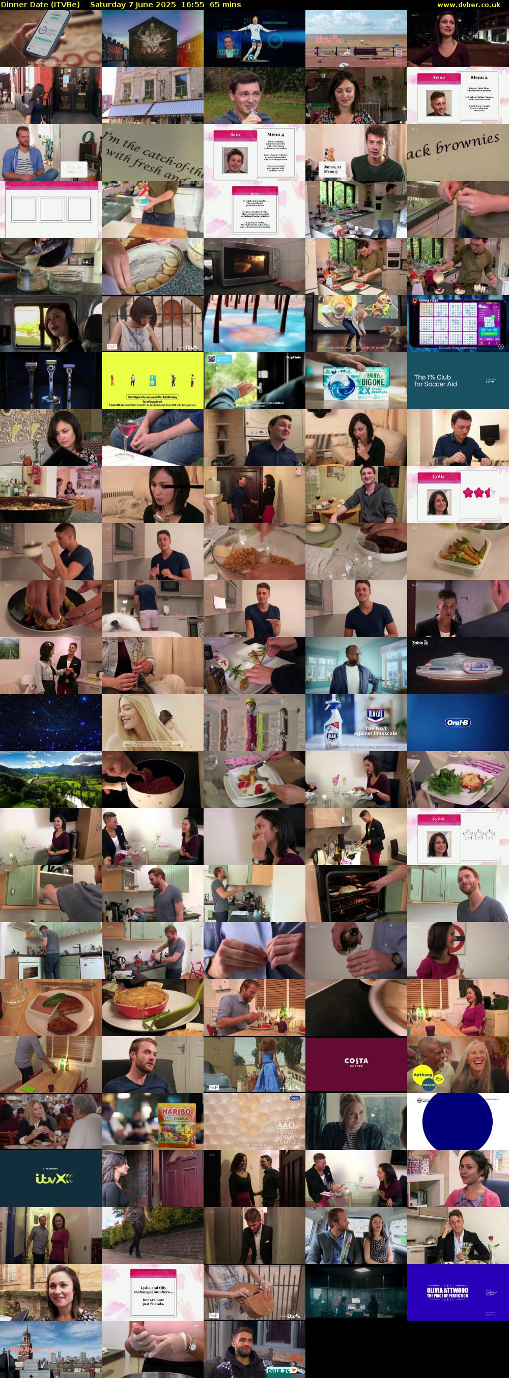 Dinner Date (ITVBe) Saturday 7 June 2025 16:55 - 18:00