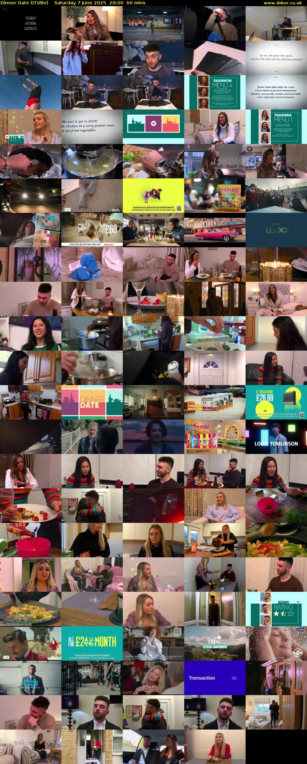 Dinner Date (ITVBe) Saturday 7 June 2025 20:00 - 21:00