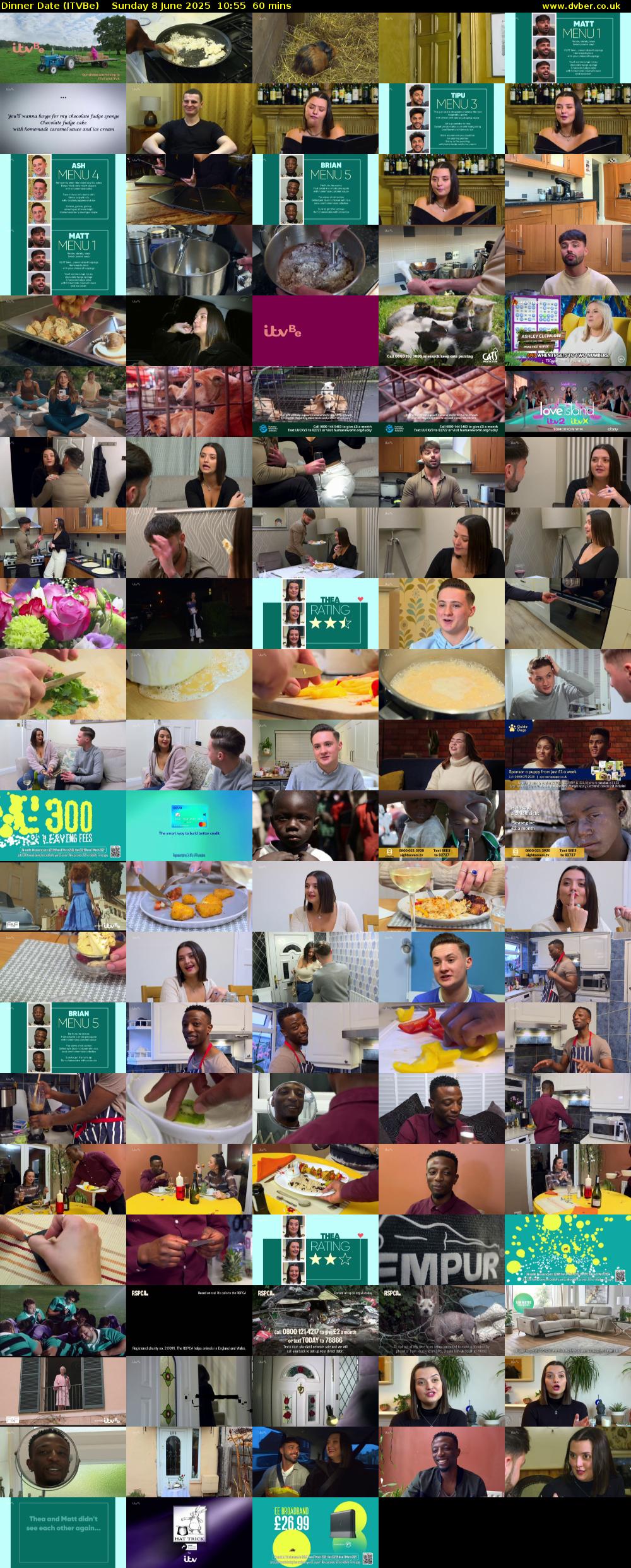 Dinner Date (ITVBe) Sunday 8 June 2025 10:55 - 11:55