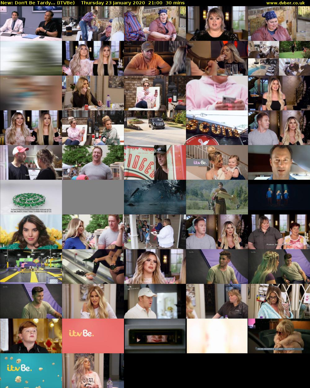Don't Be Tardy... (ITVBe) Thursday 23 January 2020 21:00 - 21:30