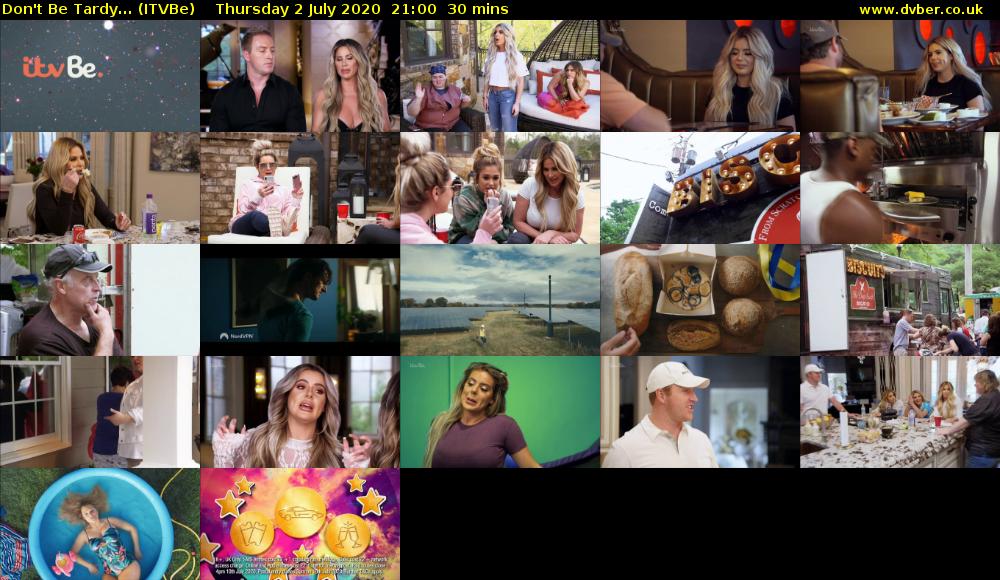 Don't Be Tardy... (ITVBe) Thursday 2 July 2020 21:00 - 21:30