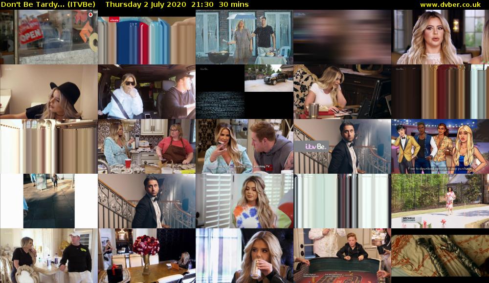 Don't Be Tardy... (ITVBe) Thursday 2 July 2020 21:30 - 22:00
