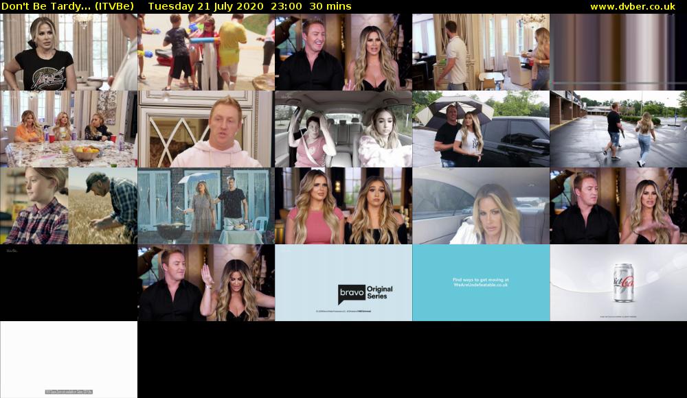 Don't Be Tardy... (ITVBe) Tuesday 21 July 2020 23:00 - 23:30