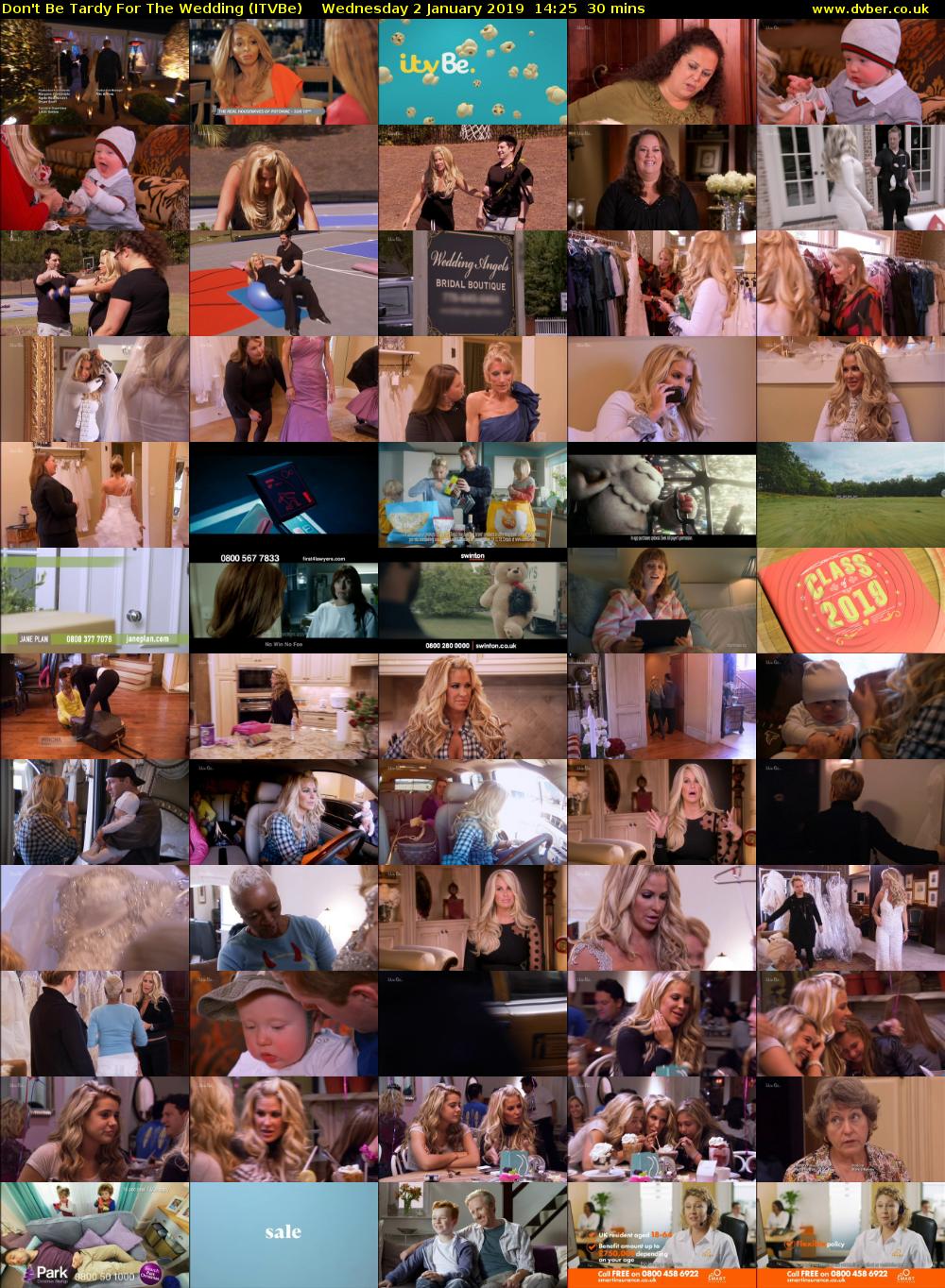 Don't Be Tardy for the Wedding (ITVBe) Wednesday 2 January 2019 14:25 - 14:55