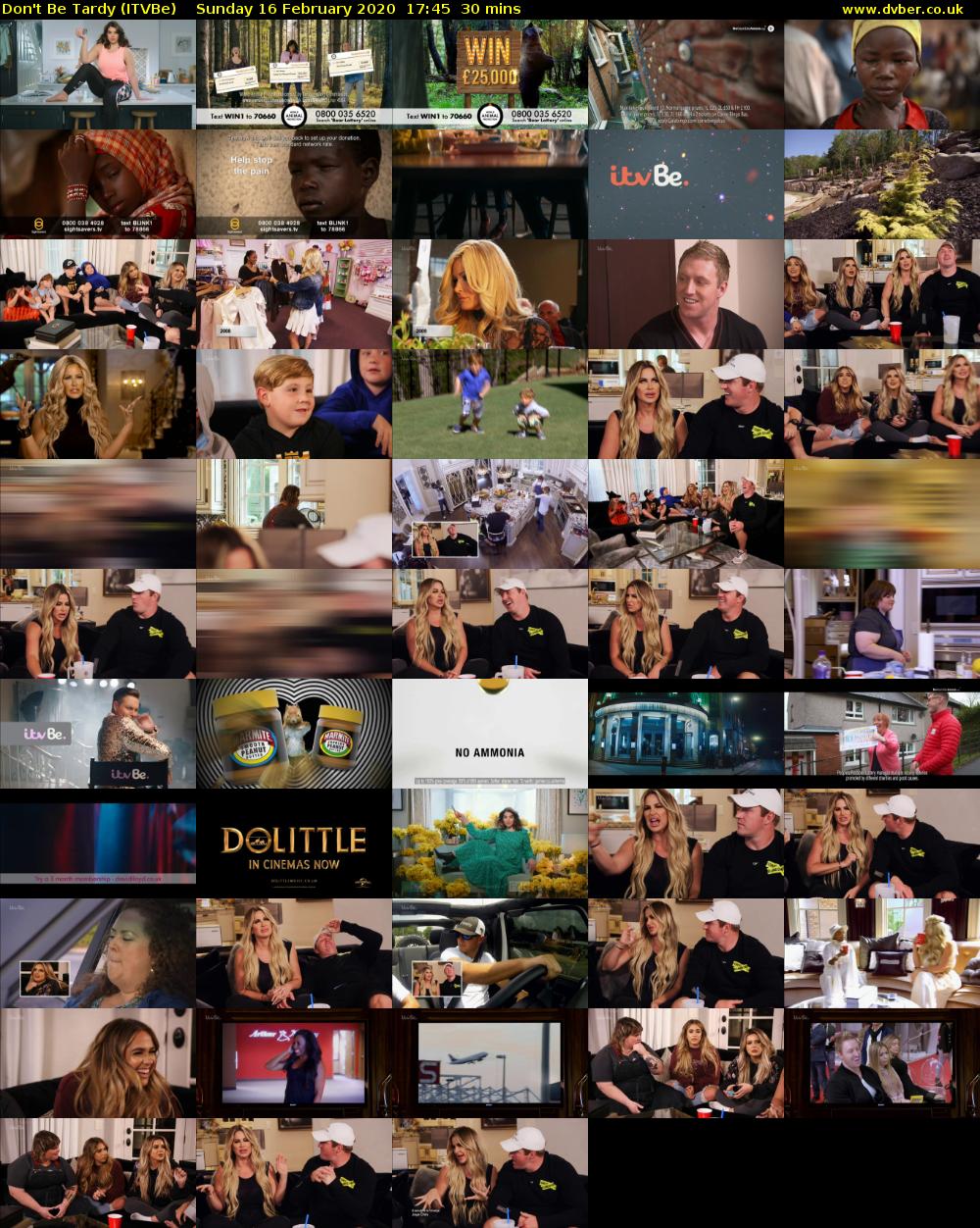 Don't Be Tardy (ITVBe) Sunday 16 February 2020 17:45 - 18:15