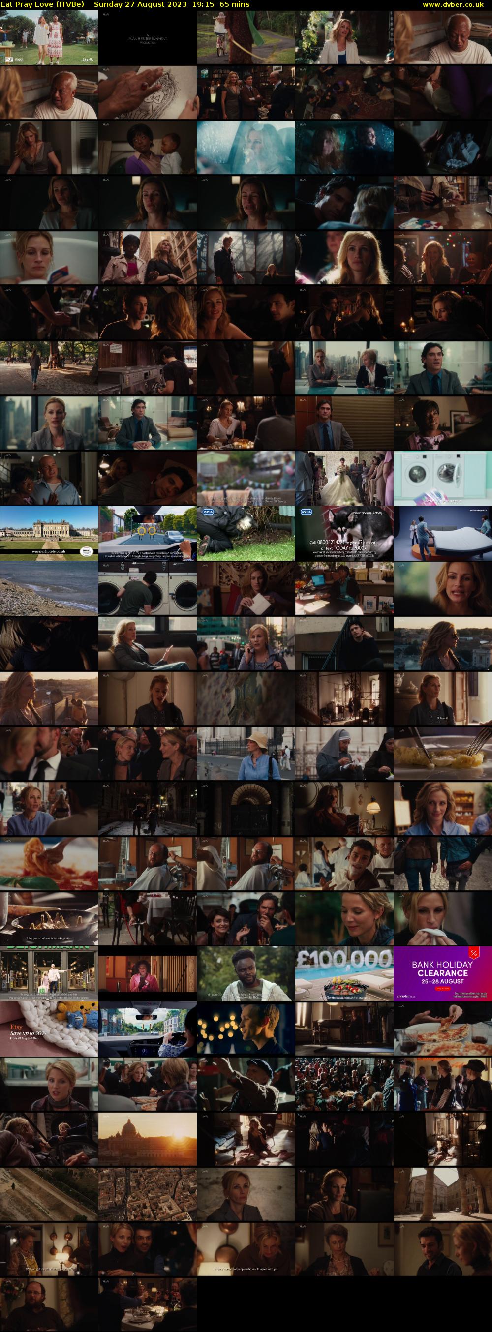 Eat Pray Love (ITVBe) Sunday 27 August 2023 19:15 - 20:20