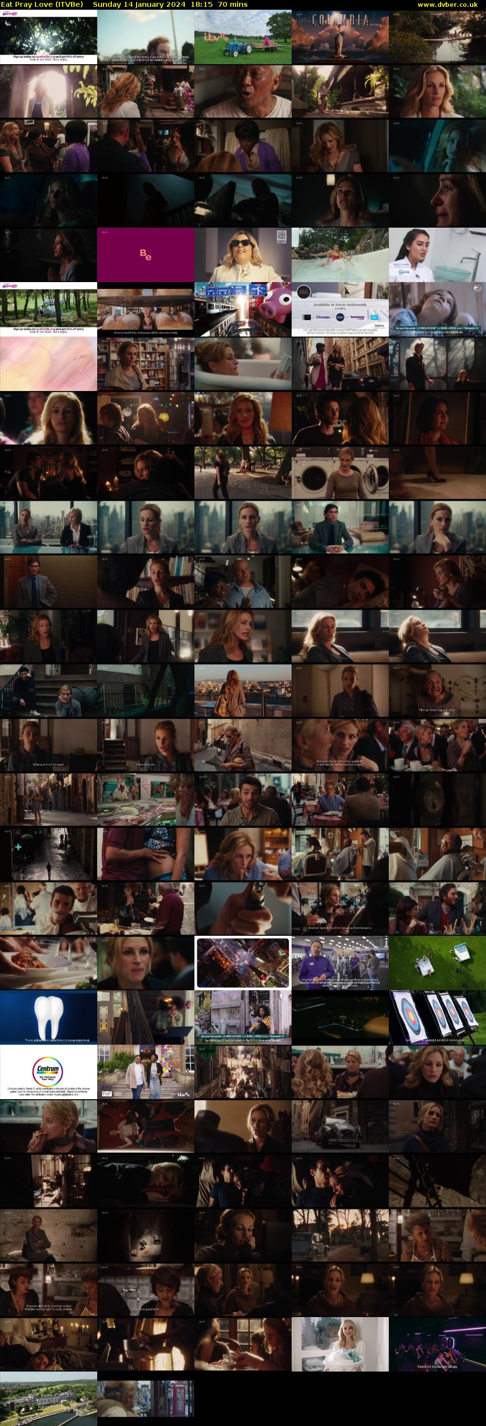 Eat Pray Love (ITVBe) Sunday 14 January 2024 18:15 - 19:25