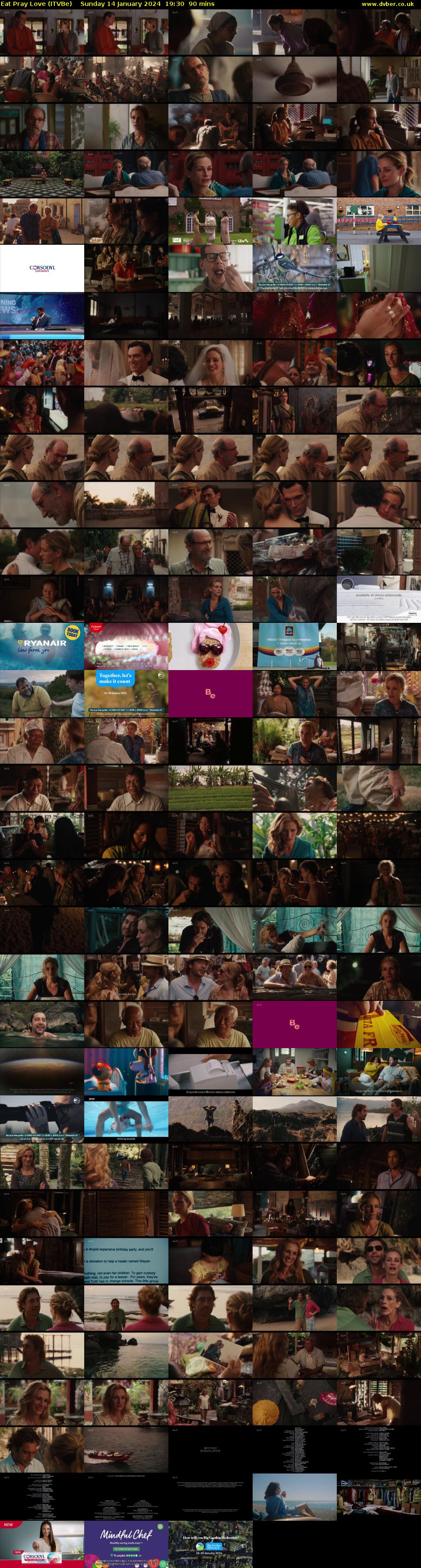Eat Pray Love (ITVBe) Sunday 14 January 2024 19:30 - 21:00