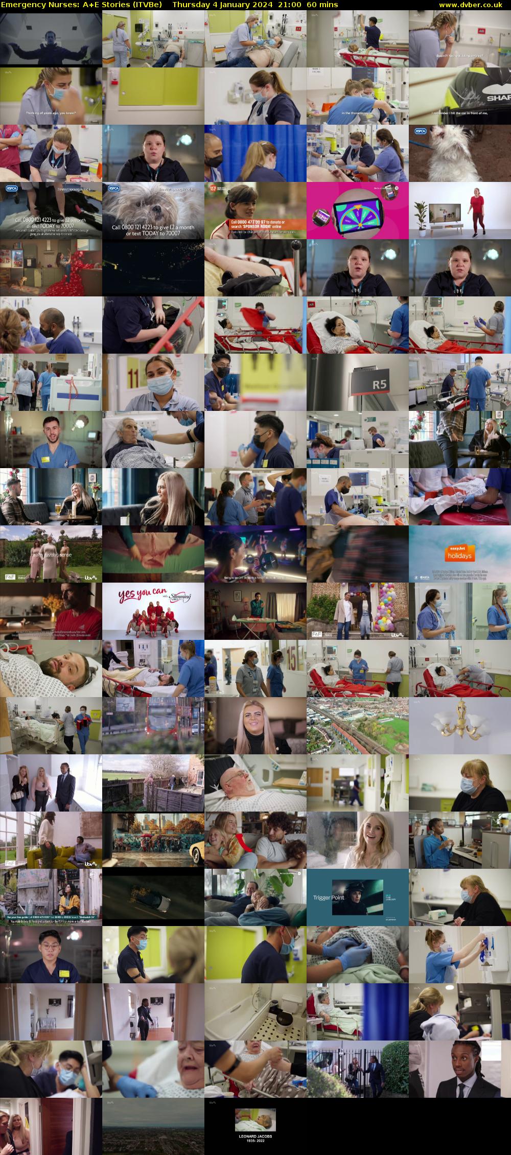 Emergency Nurses: A+E Stories (ITVBe) Thursday 4 January 2024 21:00 - 22:00