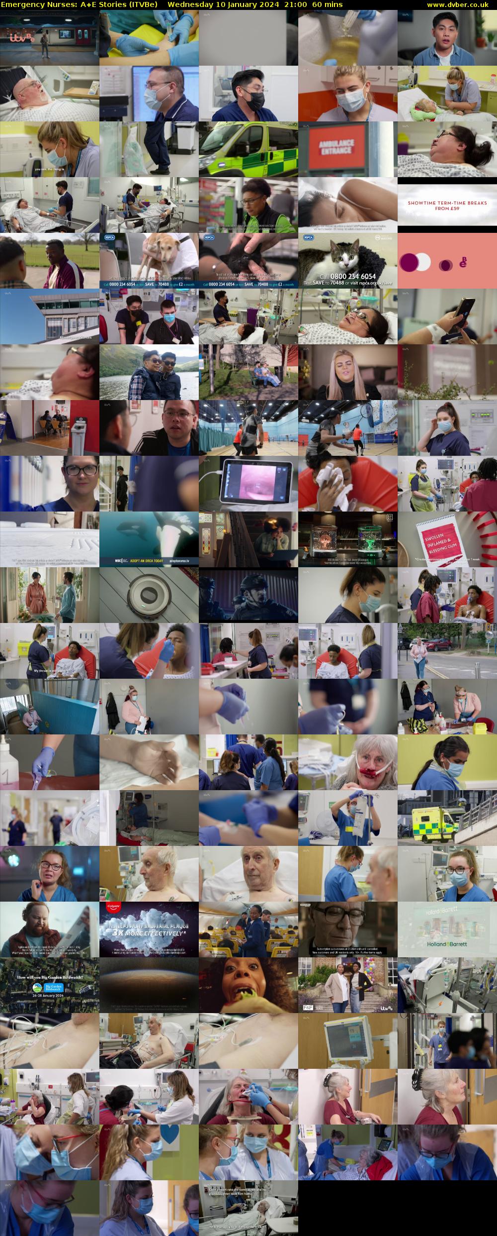 Emergency Nurses: A+E Stories (ITVBe) Wednesday 10 January 2024 21:00 - 22:00
