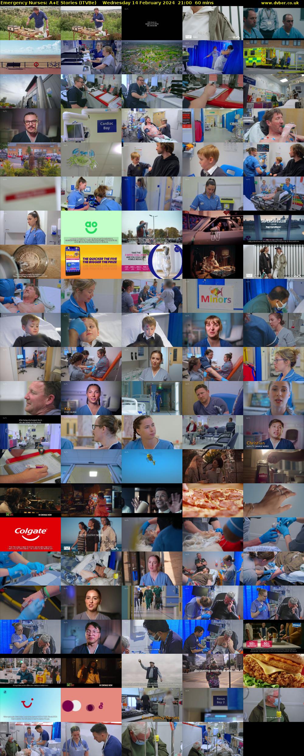 Emergency Nurses: A+E Stories (ITVBe) Wednesday 14 February 2024 21:00 - 22:00