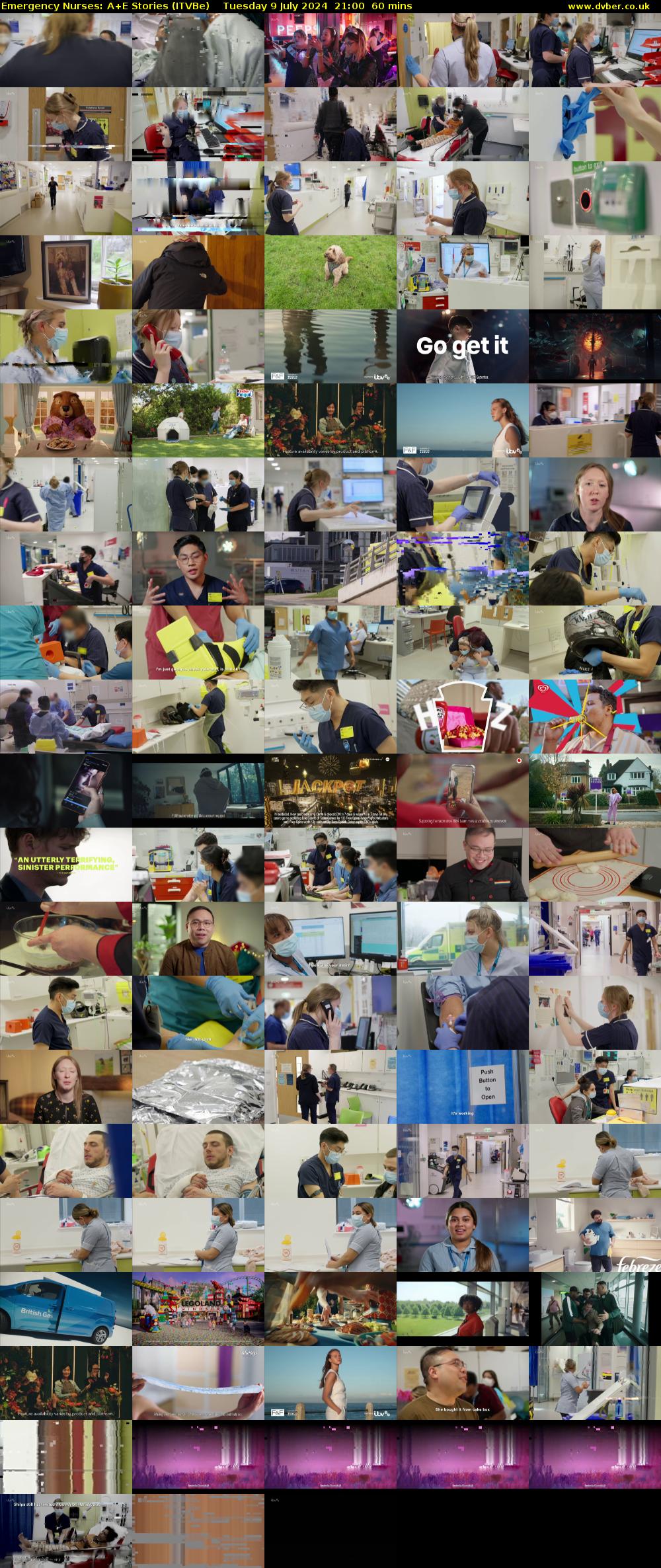 Emergency Nurses: A+E Stories (ITVBe) Tuesday 9 July 2024 21:00 - 22:00
