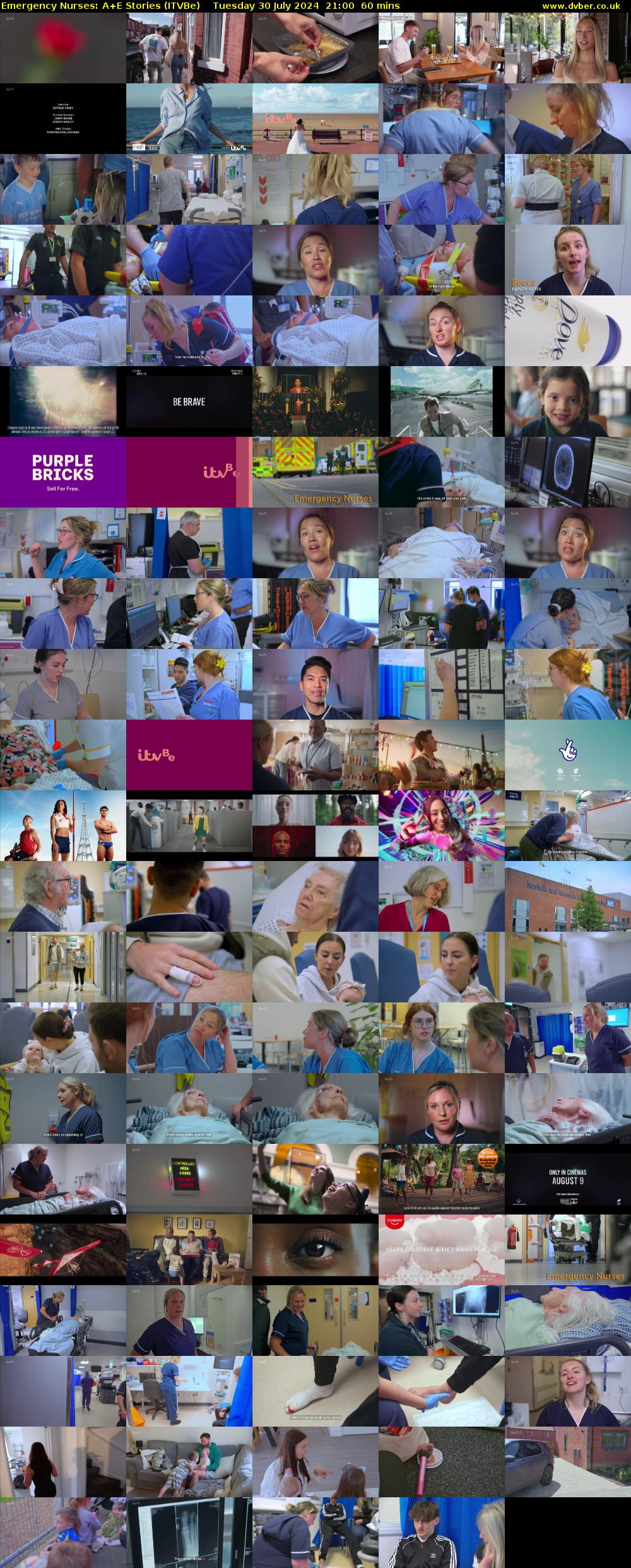 Emergency Nurses: A+E Stories (ITVBe) Tuesday 30 July 2024 21:00 - 22:00