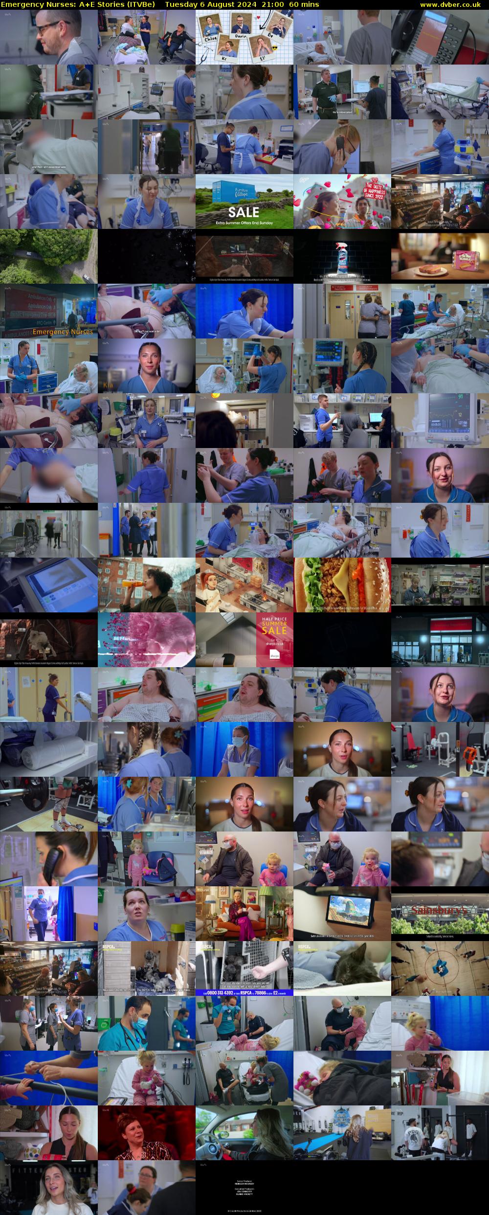 Emergency Nurses: A+E Stories (ITVBe) Tuesday 6 August 2024 21:00 - 22:00