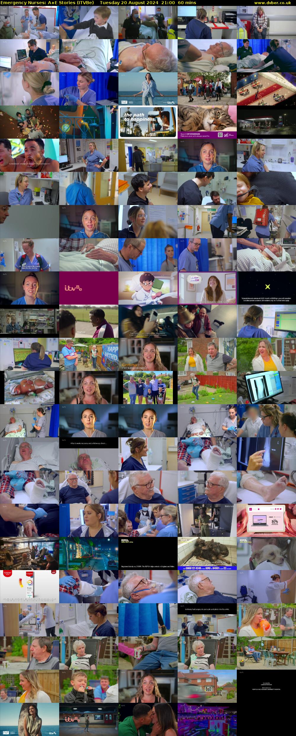 Emergency Nurses: A+E Stories (ITVBe) Tuesday 20 August 2024 21:00 - 22:00