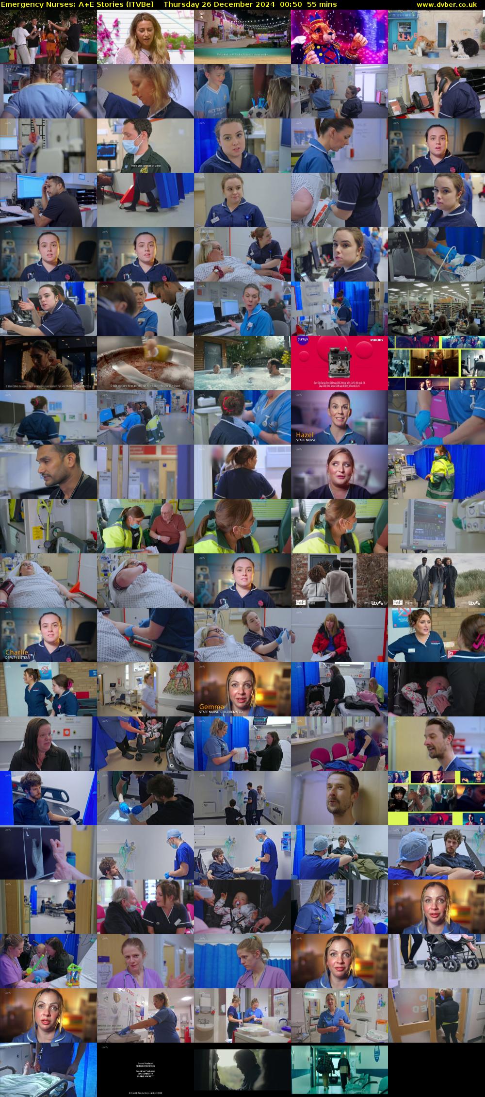 Emergency Nurses: A+E Stories (ITVBe) Thursday 26 December 2024 00:50 - 01:45