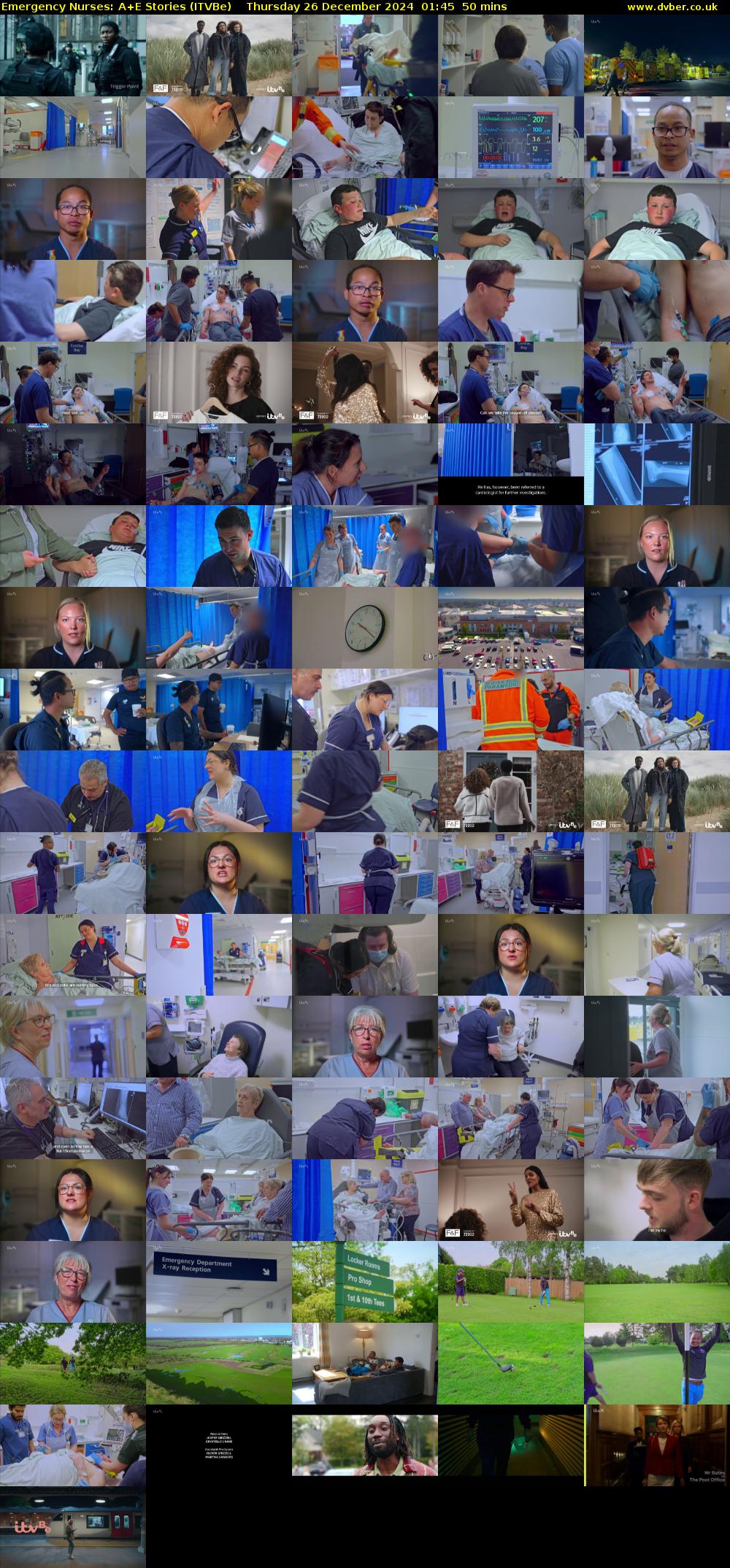 Emergency Nurses: A+E Stories (ITVBe) Thursday 26 December 2024 01:45 - 02:35