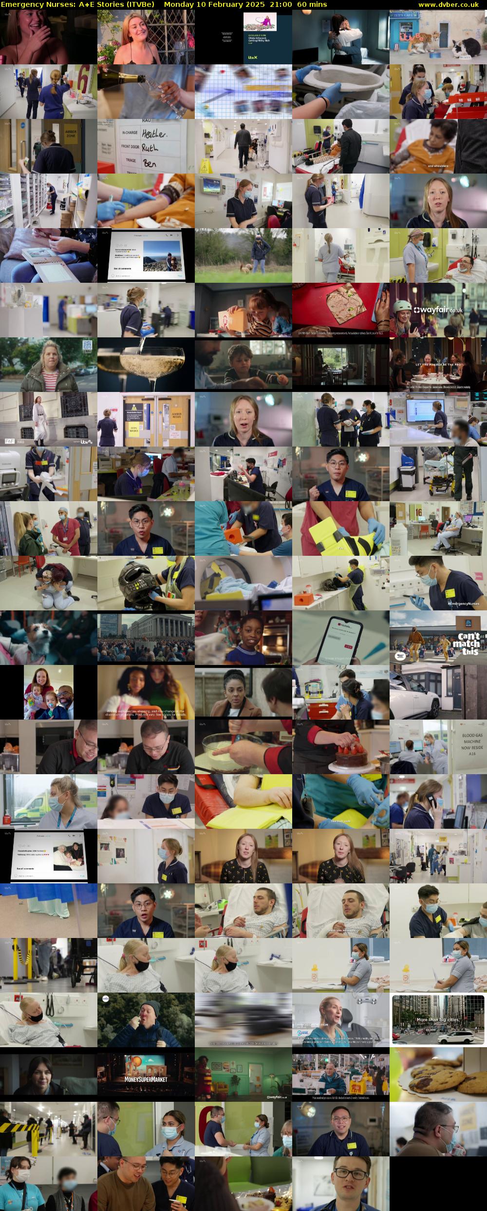 Emergency Nurses: A+E Stories (ITVBe) Monday 10 February 2025 21:00 - 22:00