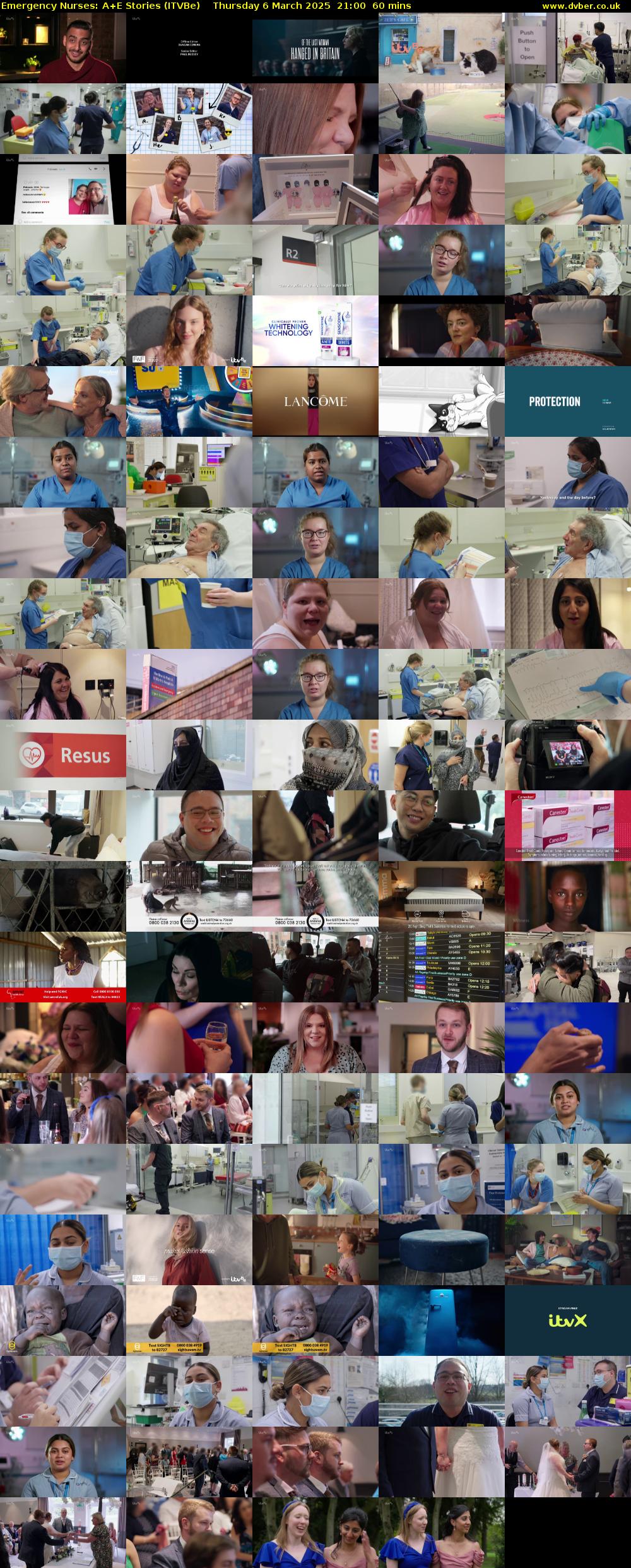 Emergency Nurses: A+E Stories (ITVBe) Thursday 6 March 2025 21:00 - 22:00