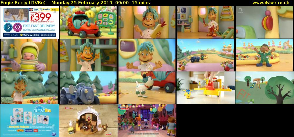 Engie Benjy (ITVBe) Monday 25 February 2019 09:00 - 09:15