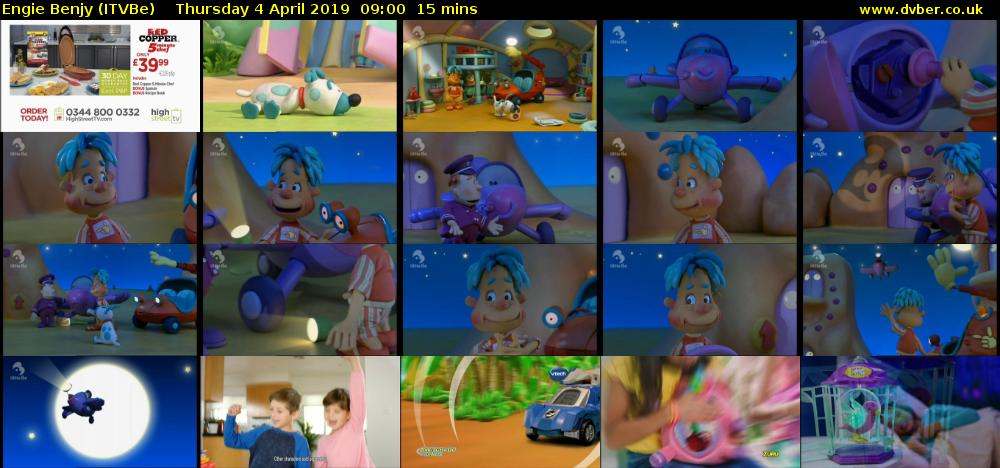 Engie Benjy (ITVBe) Thursday 4 April 2019 09:00 - 09:15