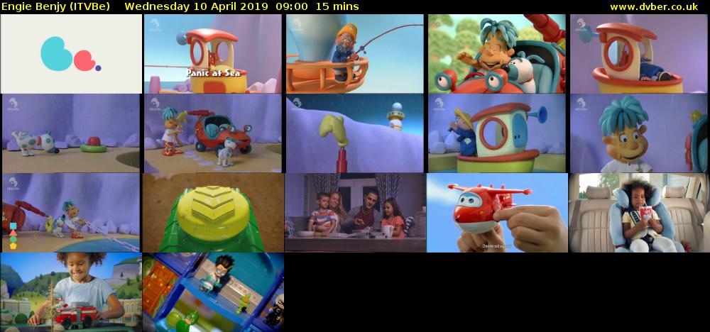 Engie Benjy (ITVBe) Wednesday 10 April 2019 09:00 - 09:15