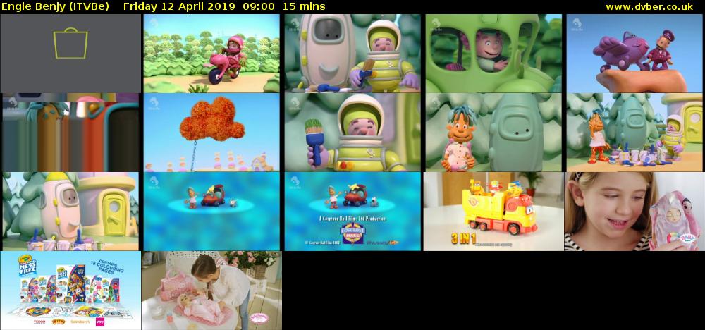 Engie Benjy (ITVBe) Friday 12 April 2019 09:00 - 09:15