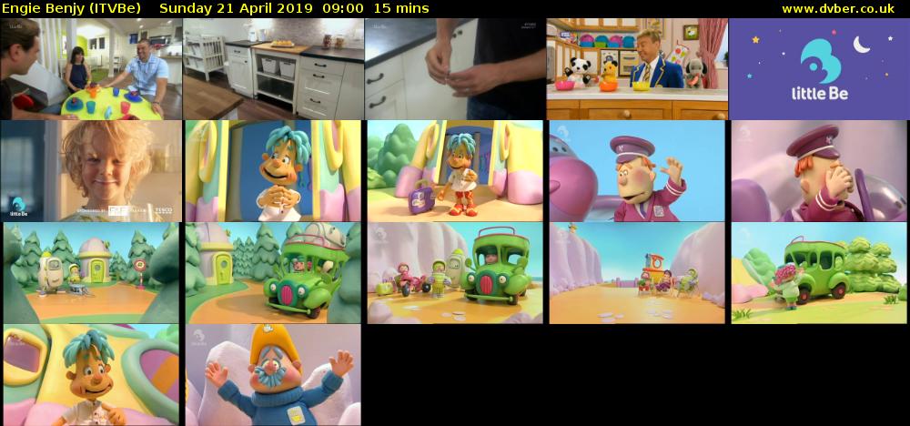 Engie Benjy (ITVBe) Sunday 21 April 2019 09:00 - 09:15