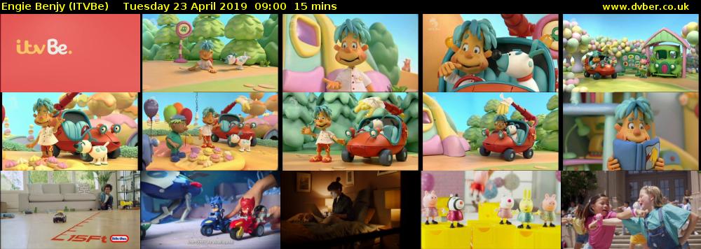 Engie Benjy (ITVBe) Tuesday 23 April 2019 09:00 - 09:15