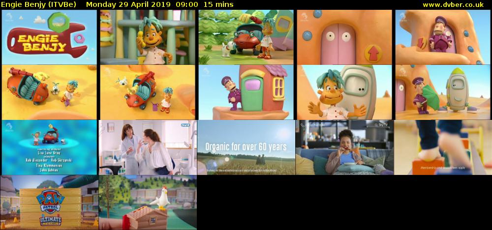 Engie Benjy (ITVBe) Monday 29 April 2019 09:00 - 09:15