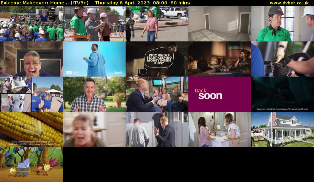 Extreme Makeover: Home... (ITVBe) Thursday 6 April 2023 08:00 - 09:00
