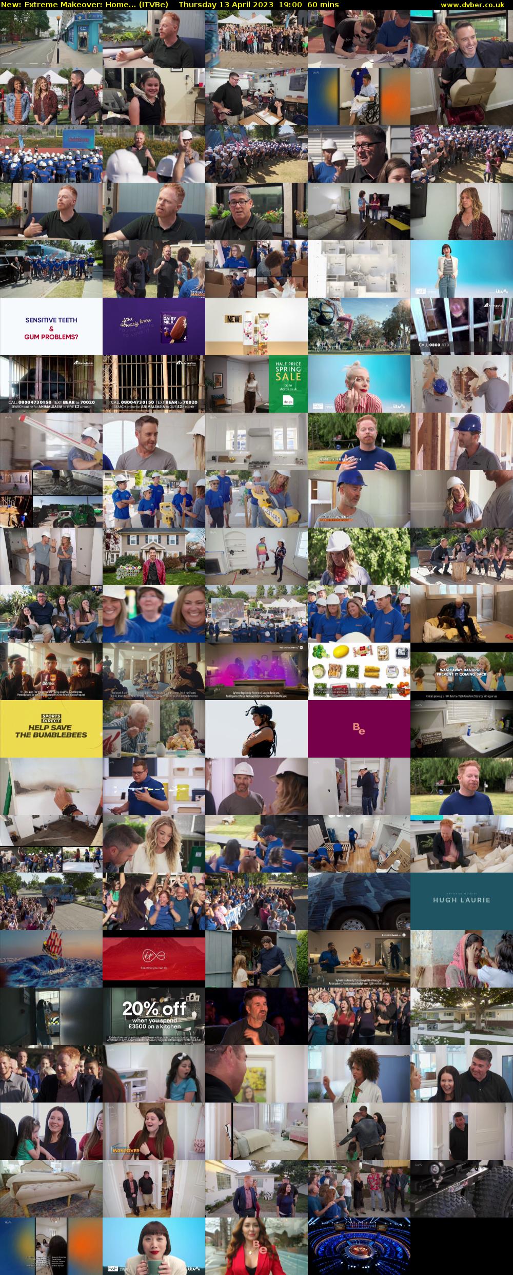 Extreme Makeover: Home... (ITVBe) Thursday 13 April 2023 19:00 - 20:00
