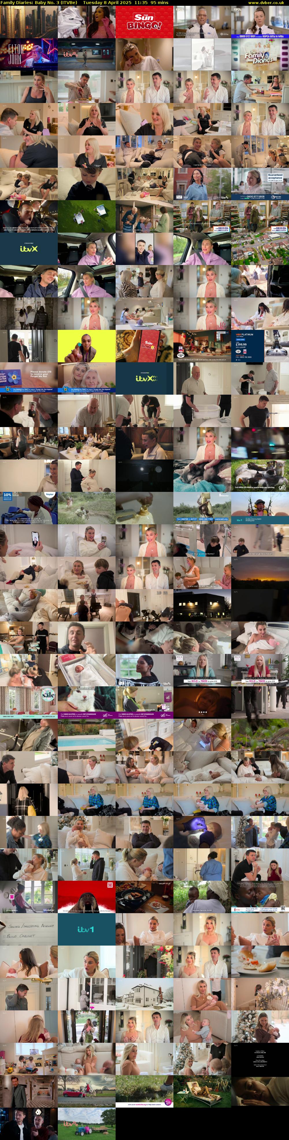 Family Diaries: Baby No. 3 (ITVBe) Tuesday 8 April 2025 11:35 - 13:10