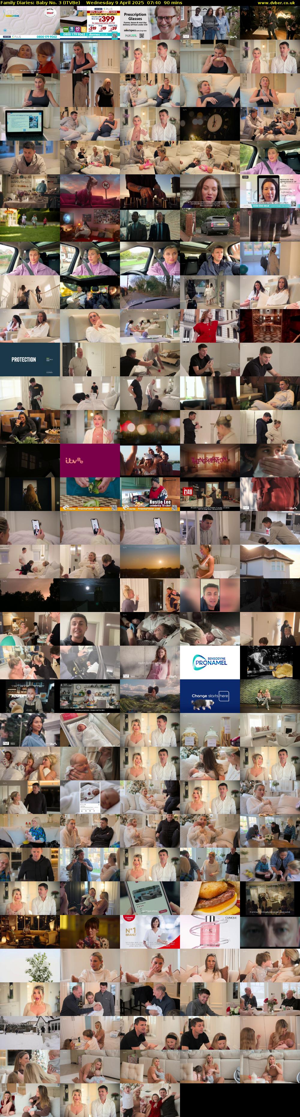 Family Diaries: Baby No. 3 (ITVBe) Wednesday 9 April 2025 07:40 - 09:10