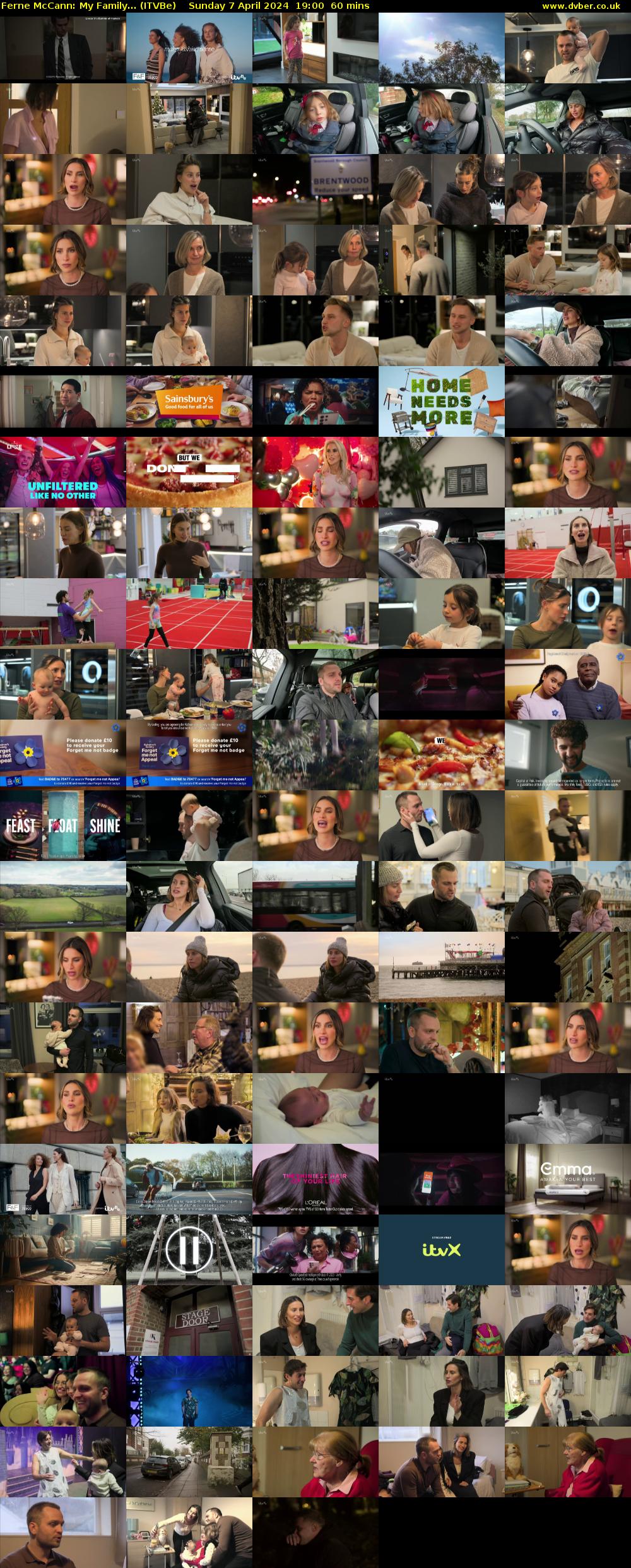 Ferne McCann: My Family... (ITVBe) Sunday 7 April 2024 19:00 - 20:00