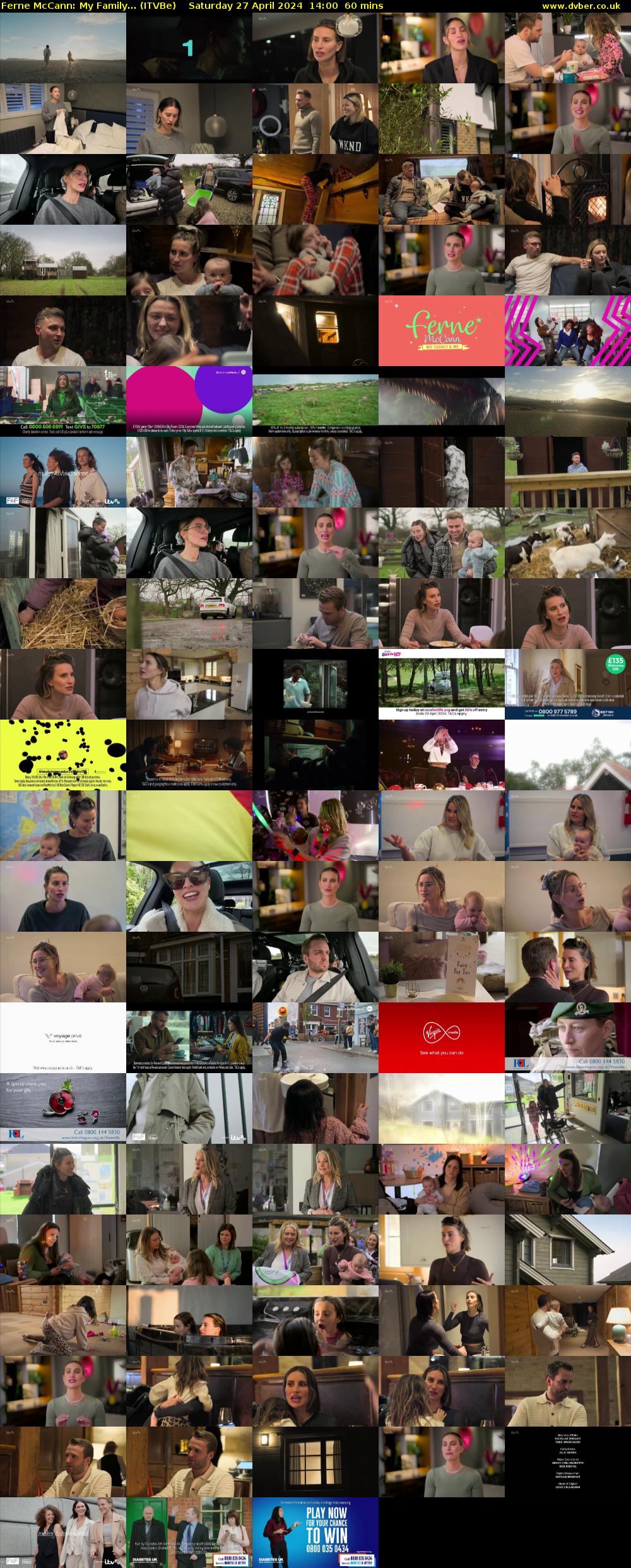 Ferne McCann: My Family... (ITVBe) Saturday 27 April 2024 14:00 - 15:00